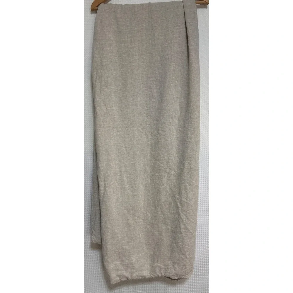 Quince 100% Linen TWIN Duvet Cover & Fitted Sheet Natural Flax Color